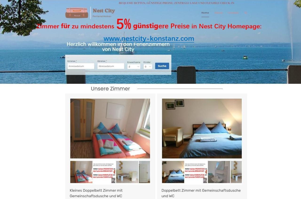 Nest City - Not A Hotel, Private Room With Shared Showers, No Parking, Breakfast, Or Kitchen, Towels Available For A Fee, Check-In 4 Pm To 11 Pm Констанц Экстерьер фото